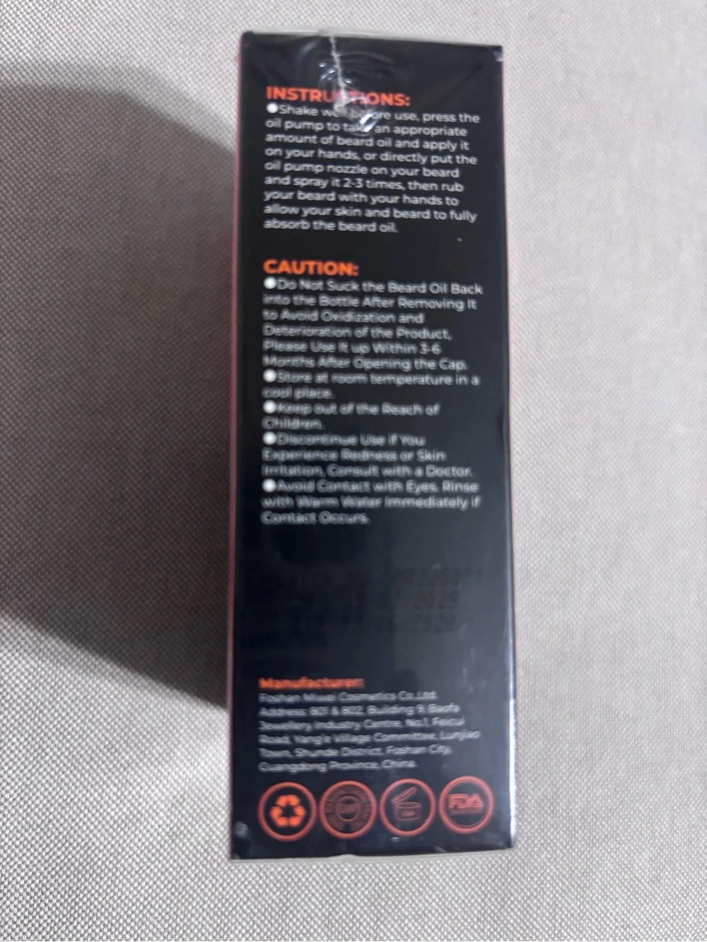 First Melody 2X Biotin Beard Growth Balm Castor Oil 60g 2oz New